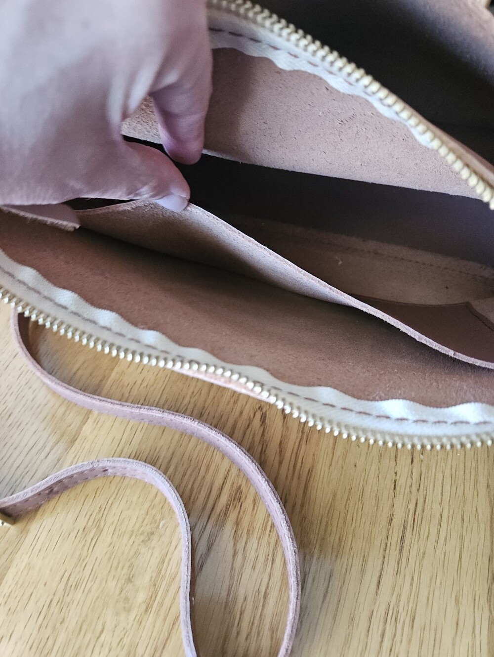 Portland Leather Poppy Purse In Sunkissed. - Picture 5 of 12